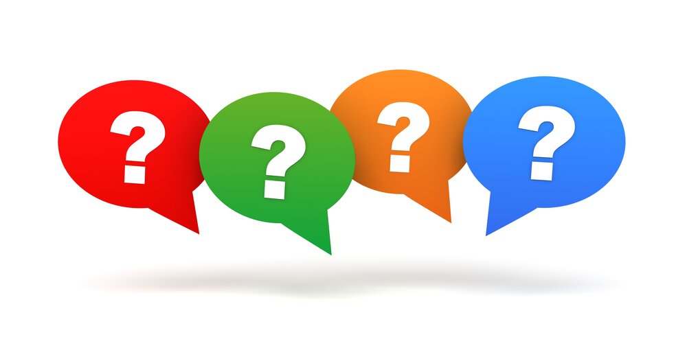 question mark 3d illustration isolated on white background